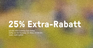 HHV Clothing Sale - 25% Extra-Rabatt