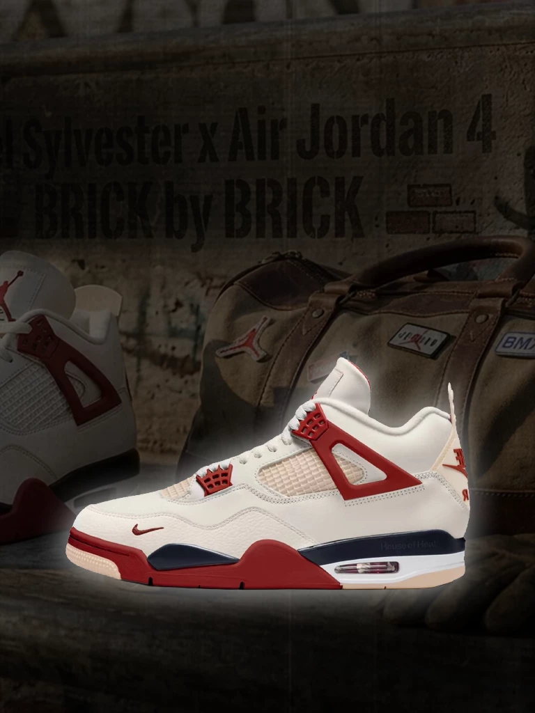 Verpasse keine Infos zum Nigel Sylvester x Air Jordan 4 Cinnabar mit unserer kostenlosen App!