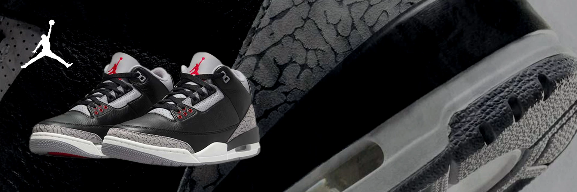 Verpasse keine wichtigen Infos zu dem Release des Jordan 3 Black Cement mit unserer kostenlosen App!