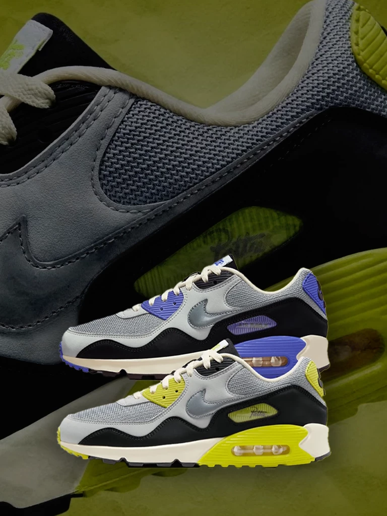 Don't miss any info on the release of the Patta x Nike Air Max 90 Waves with our free app! 