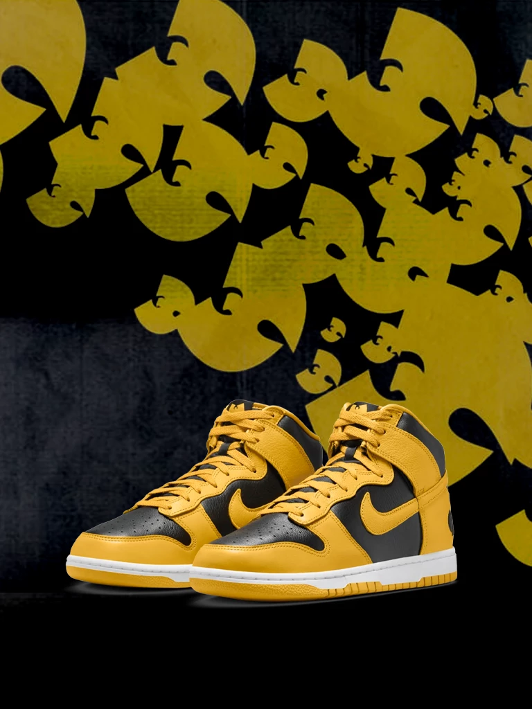 Verpasse keine neuen Infos zum Release des Nike Dunk Wu Tang mit unserer App!