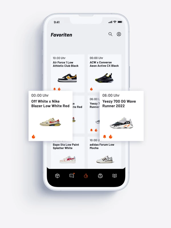 Speichere deine Lieblingssneaker in deinem Stash