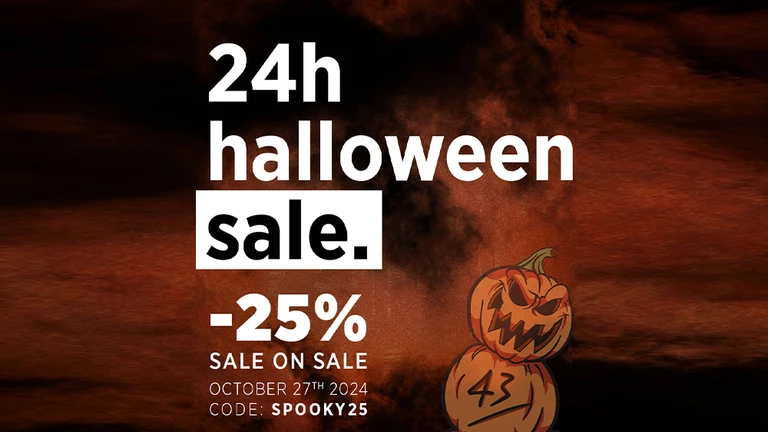 43einhalb Halloween Sale - 25% off on reduced items!