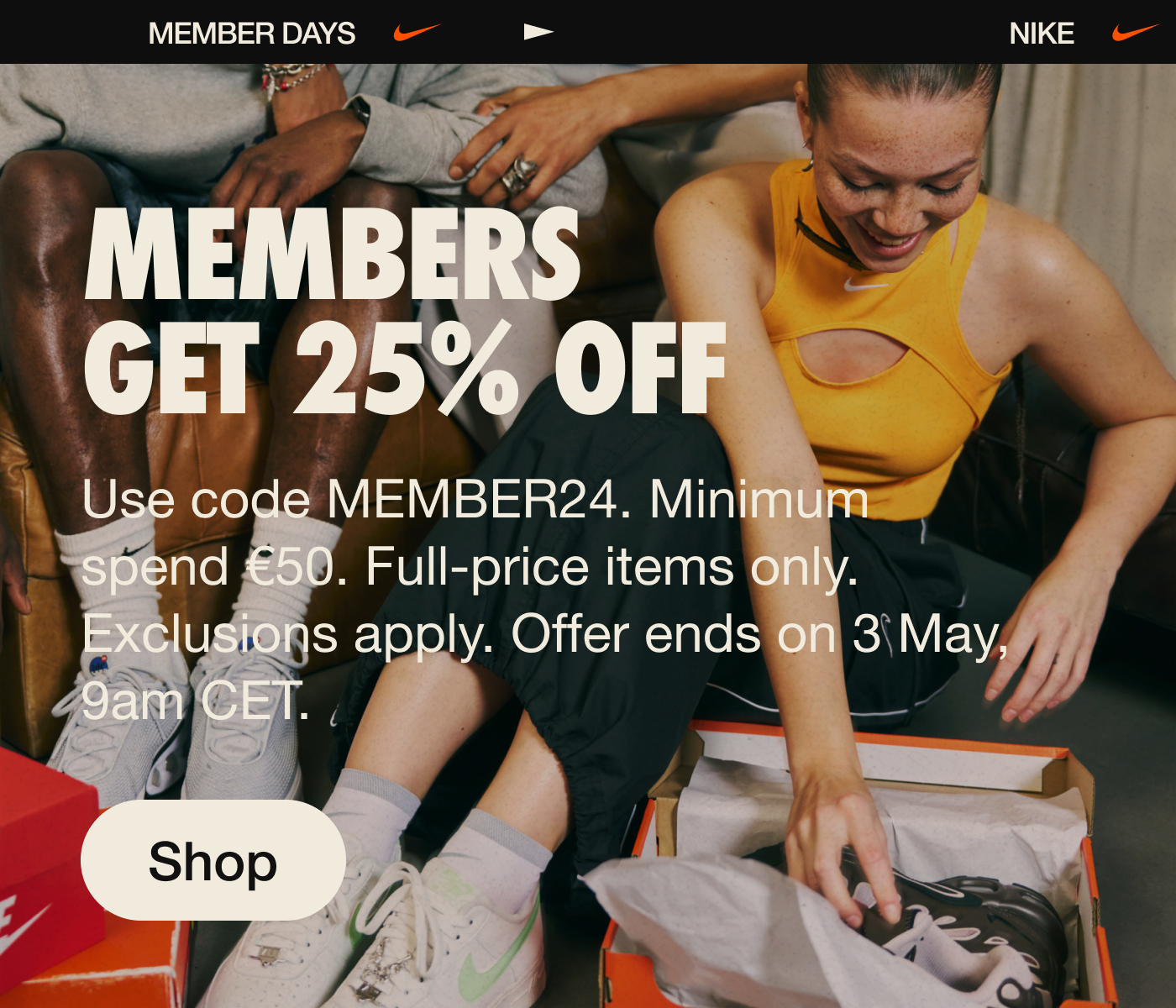 Nike Member Days - 25% off of all styles